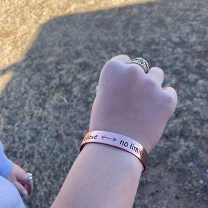 believe <-> no limits mens/womens copper cuff BRAND NEW